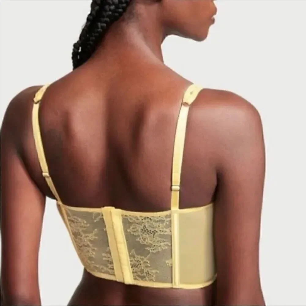 Victoria’s Secret DREAM ANGELS Unlined Lace-Up Corset Top in the Size Large